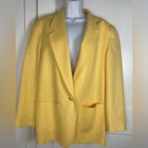 Pendleton Vintage %100 Virgin Wool Yellow Women's Blazer